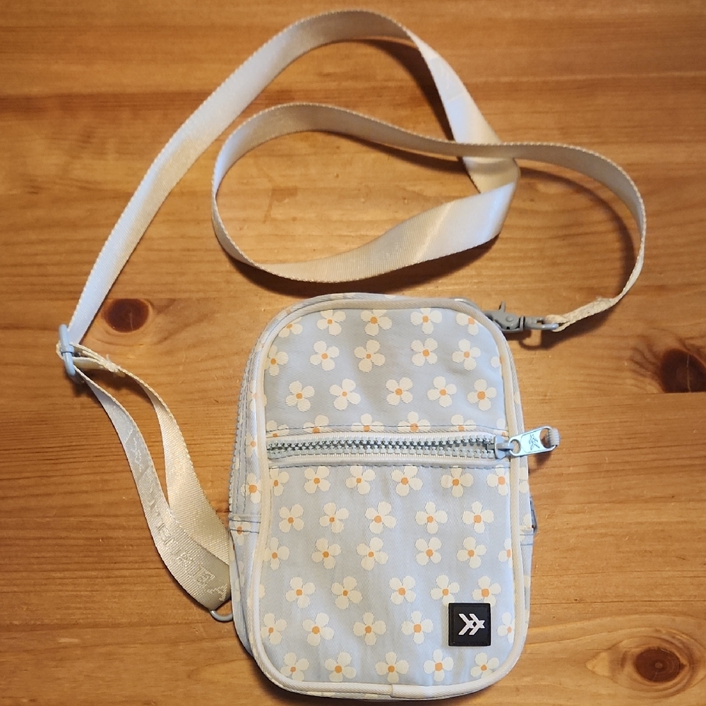 Floral Crossbody Bag - Blue